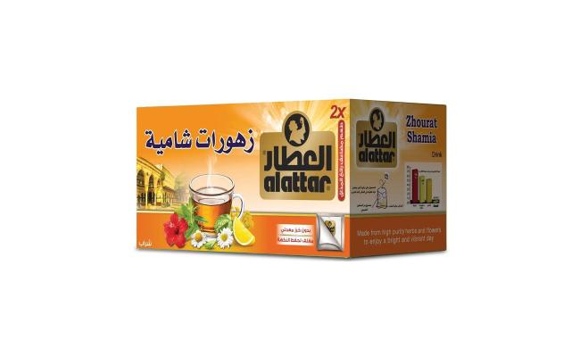 Alattar Damascus Herbal Tea (Zhourat Shamia), 20 Bags